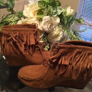 Brown booties